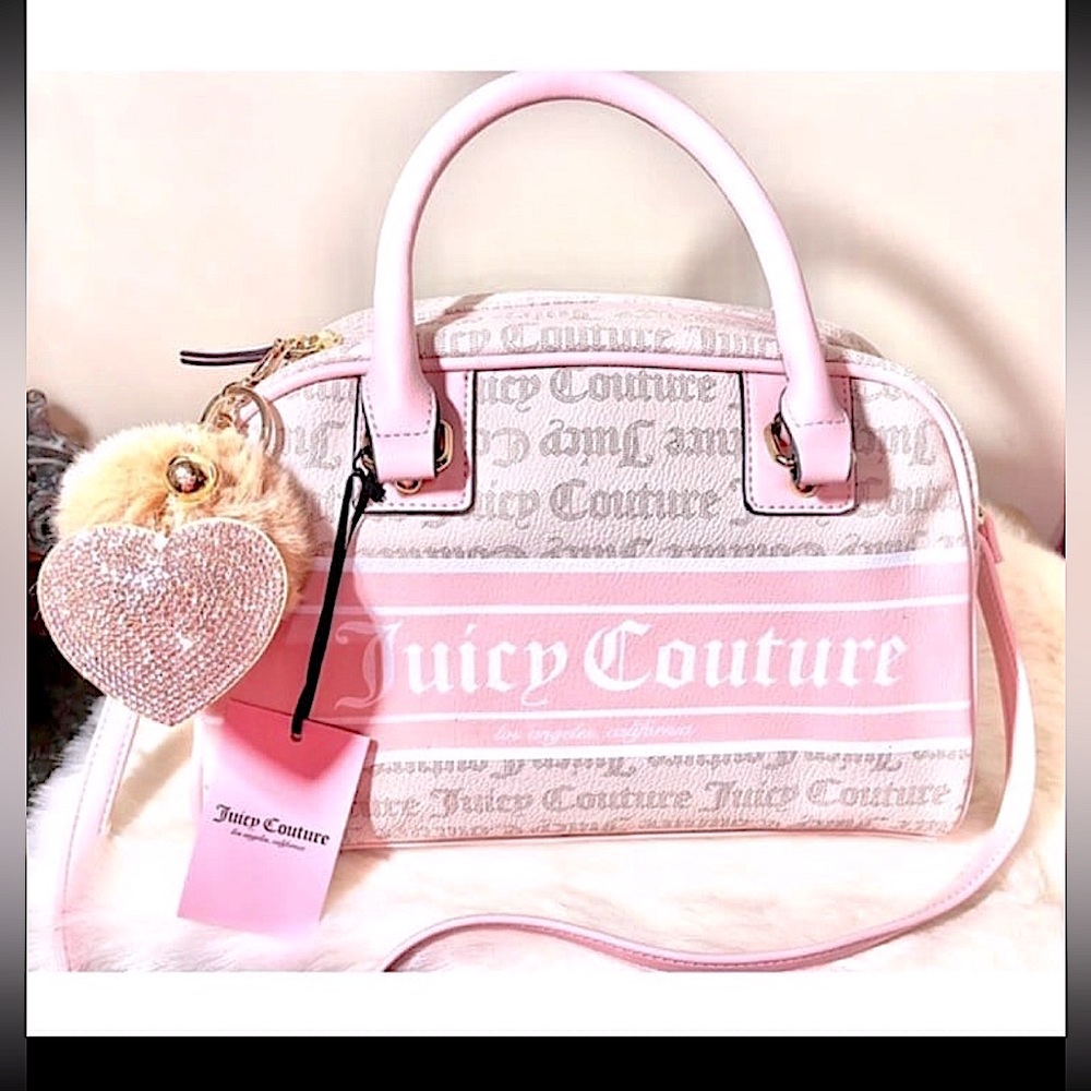 Juicy Couture Handbag Pink w/ Matching Heart Wallet